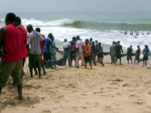 Fishermen at Cape Coast, Ghana. Photo: David Stanley