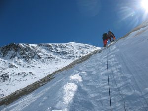 Climbers on Everest: an expensive and regulated undertaking. Photo: Lloyd Smith, Creative Commons